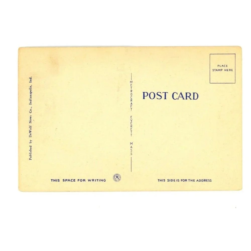 Vintage Postcard Indianapolis Indiana US Federal Building Post Office USA Travel